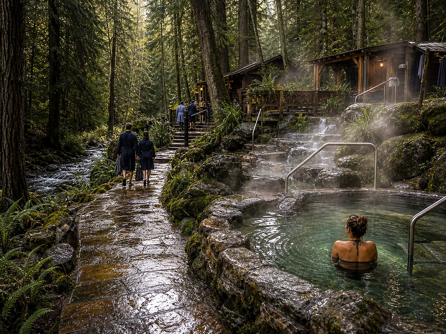 Access and setting context at Belknap Hot Springs