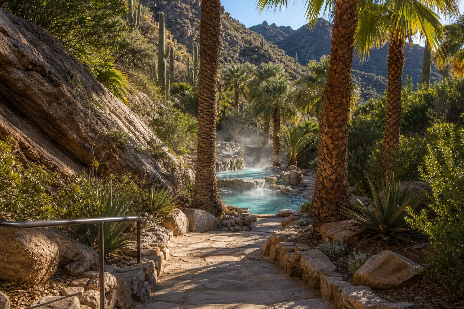 Access and setting context at Castle Hot Springs