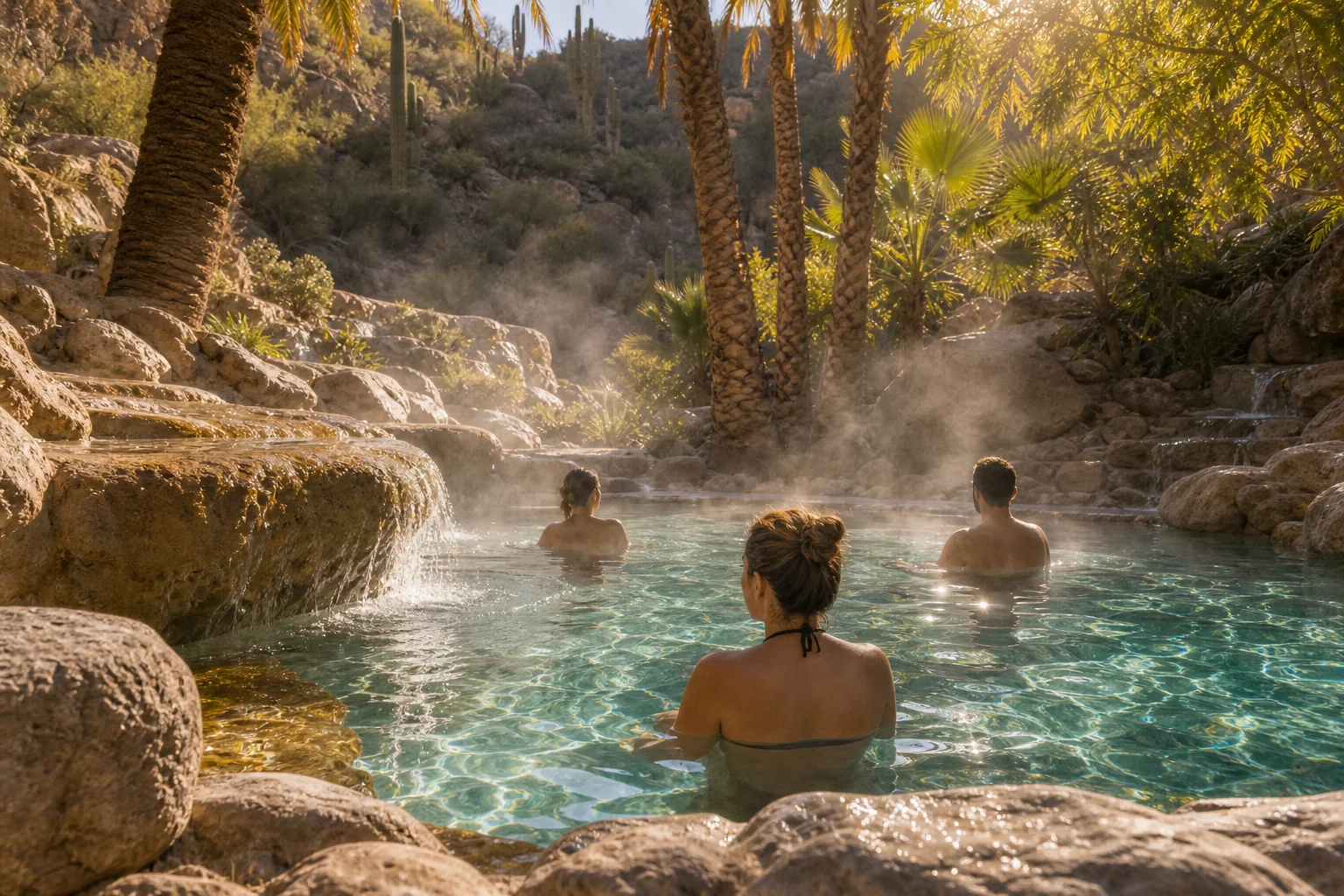 Soaking experience at Castle Hot Springs