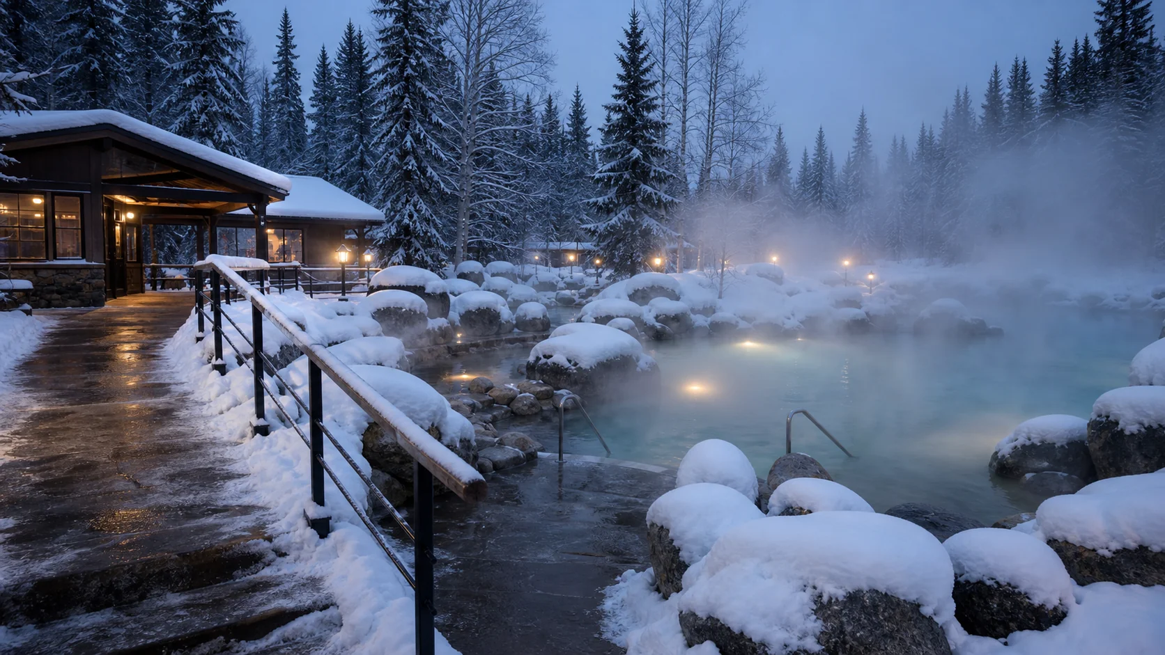 Access and setting context at Chena Hot Springs