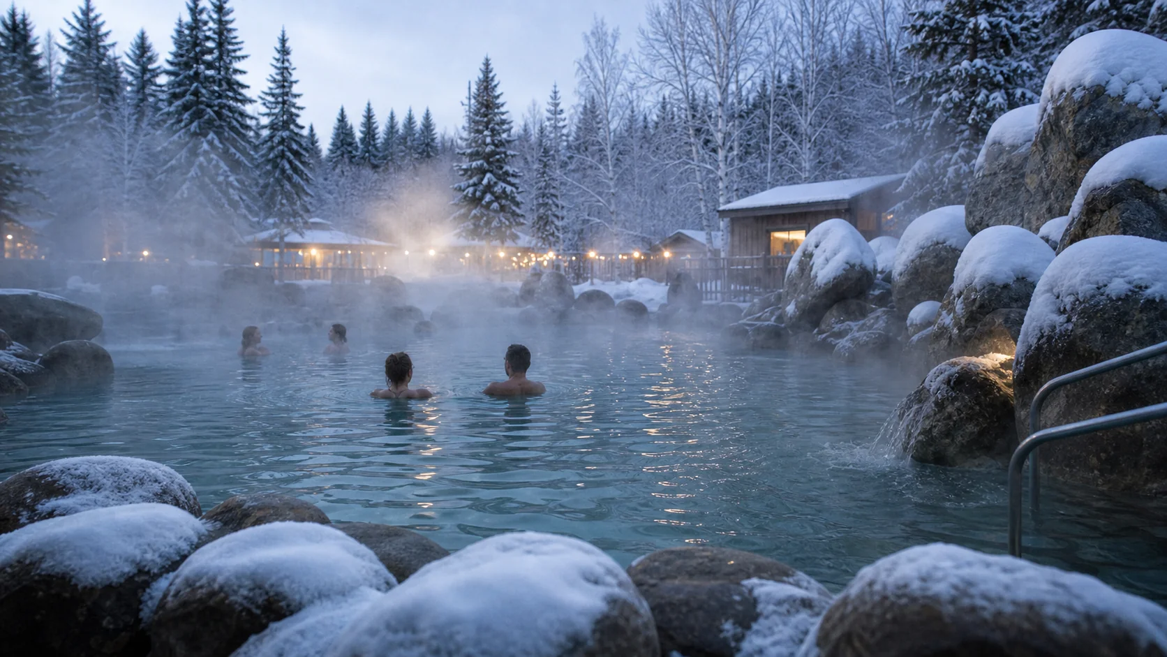 Soaking experience at Chena Hot Springs