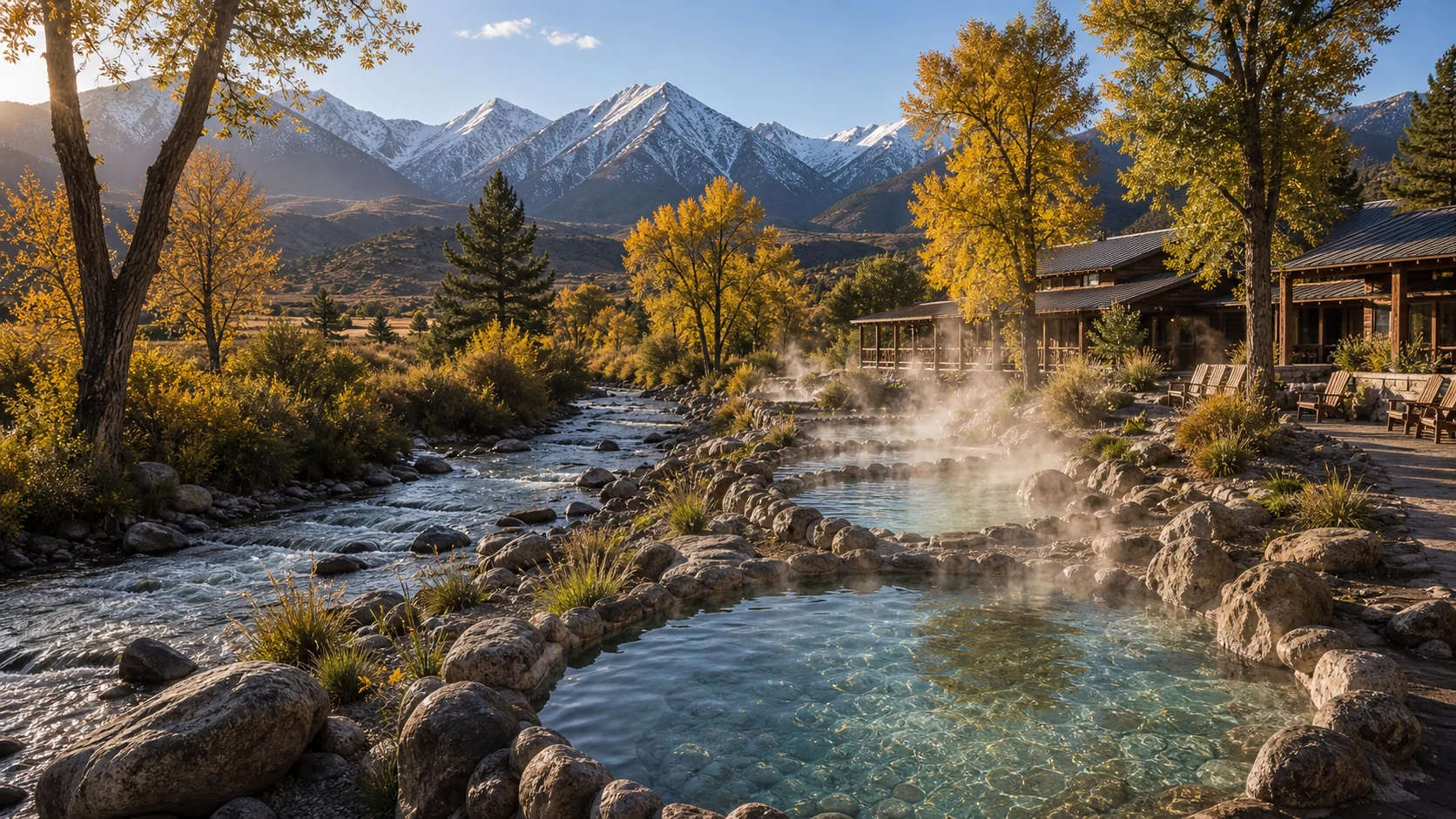 Landscape setting around Cottonwood Hot Springs