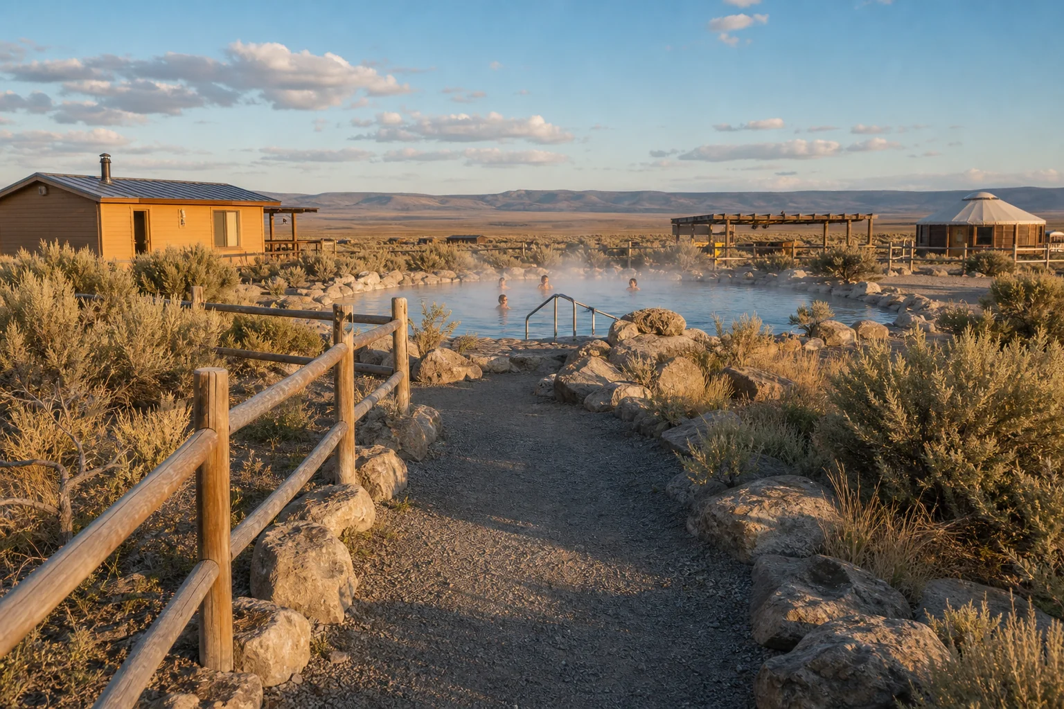 Access and setting context at Crystal Crane Hot Springs
