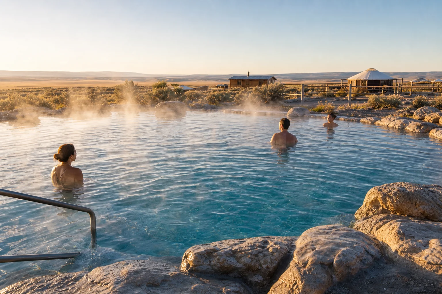 Soaking experience at Crystal Crane Hot Springs