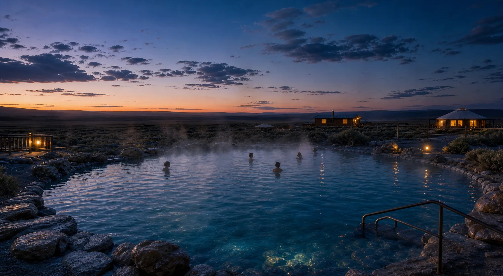 Landscape setting around Crystal Crane Hot Springs