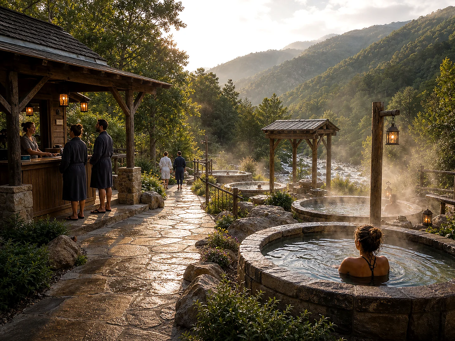 Access and setting context at Hot Springs Resort and Spa