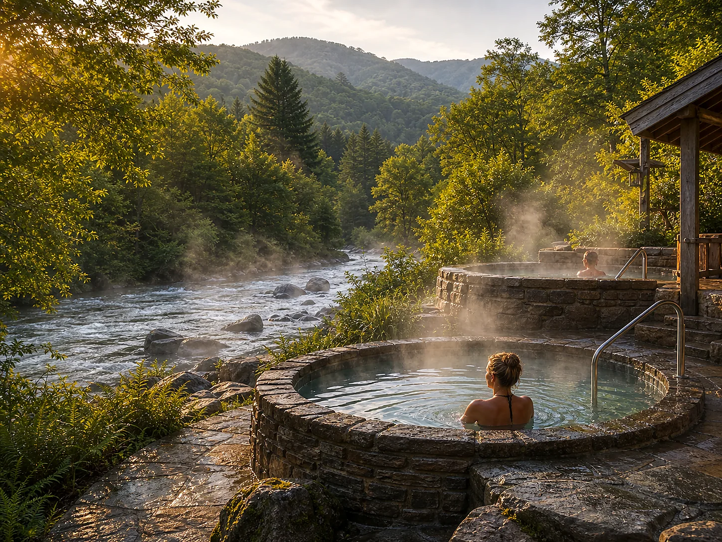 Soaking experience at Hot Springs Resort and Spa