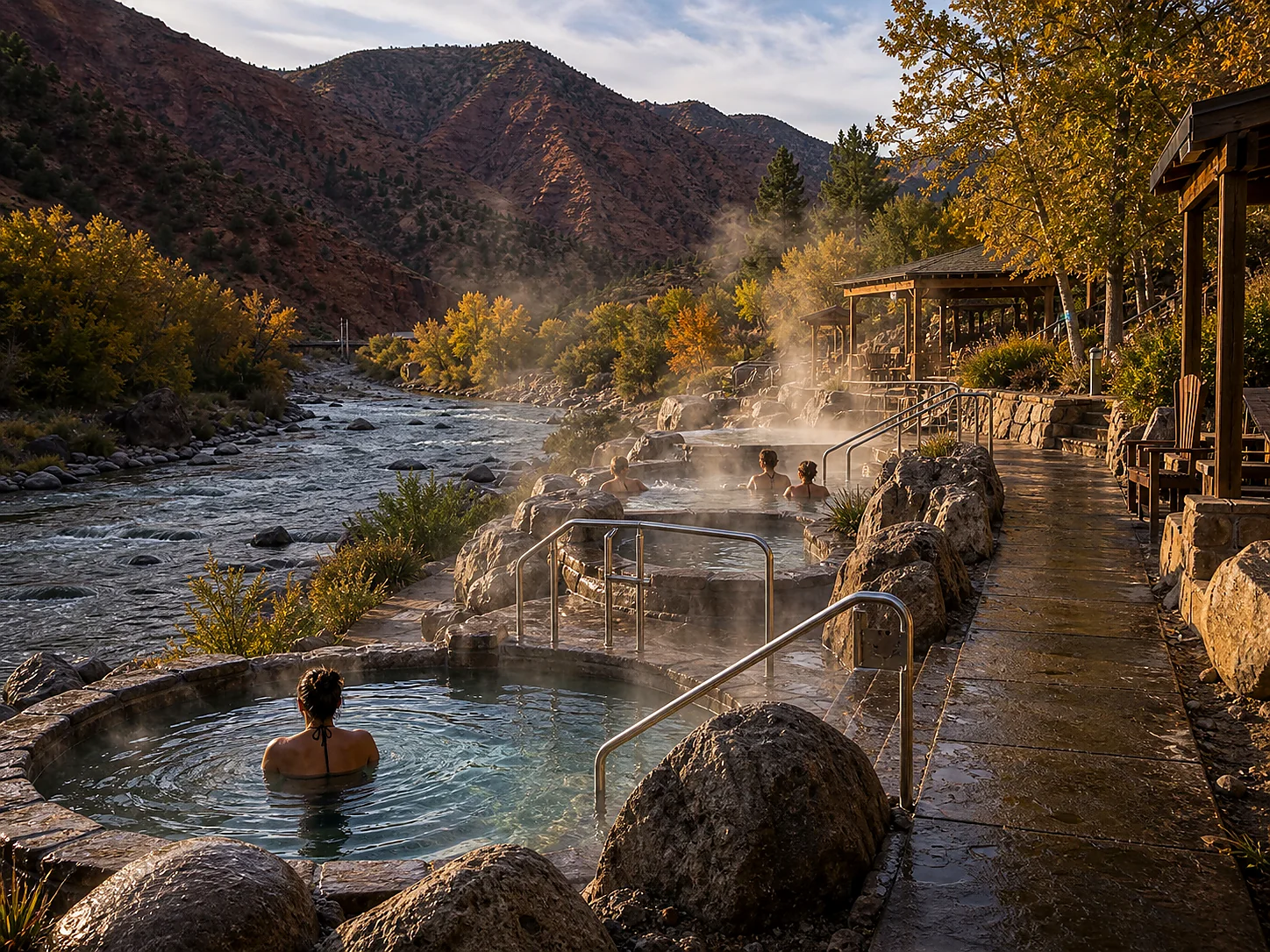 Access and setting context at Iron Mountain Hot Springs