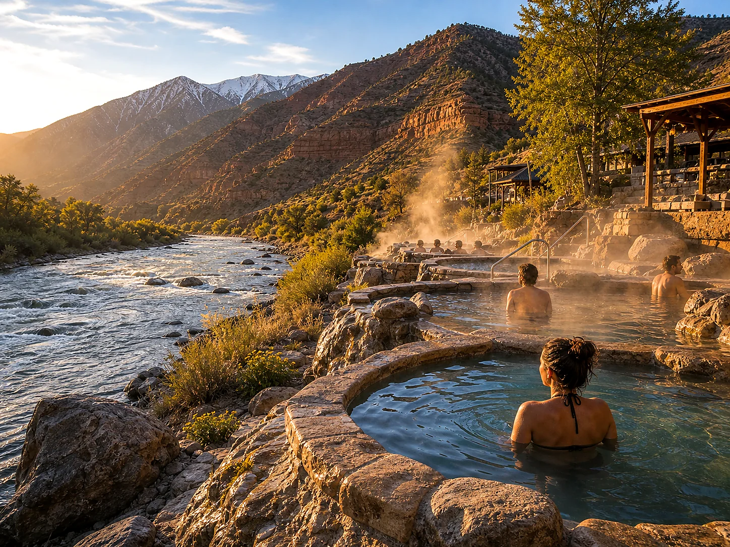Soaking experience at Iron Mountain Hot Springs