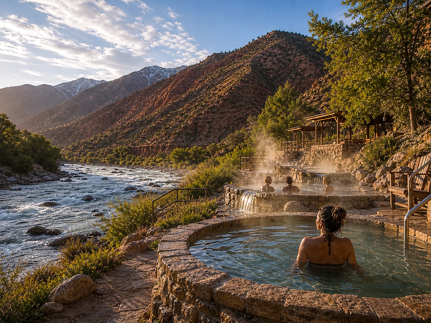 Landscape setting around Iron Mountain Hot Springs