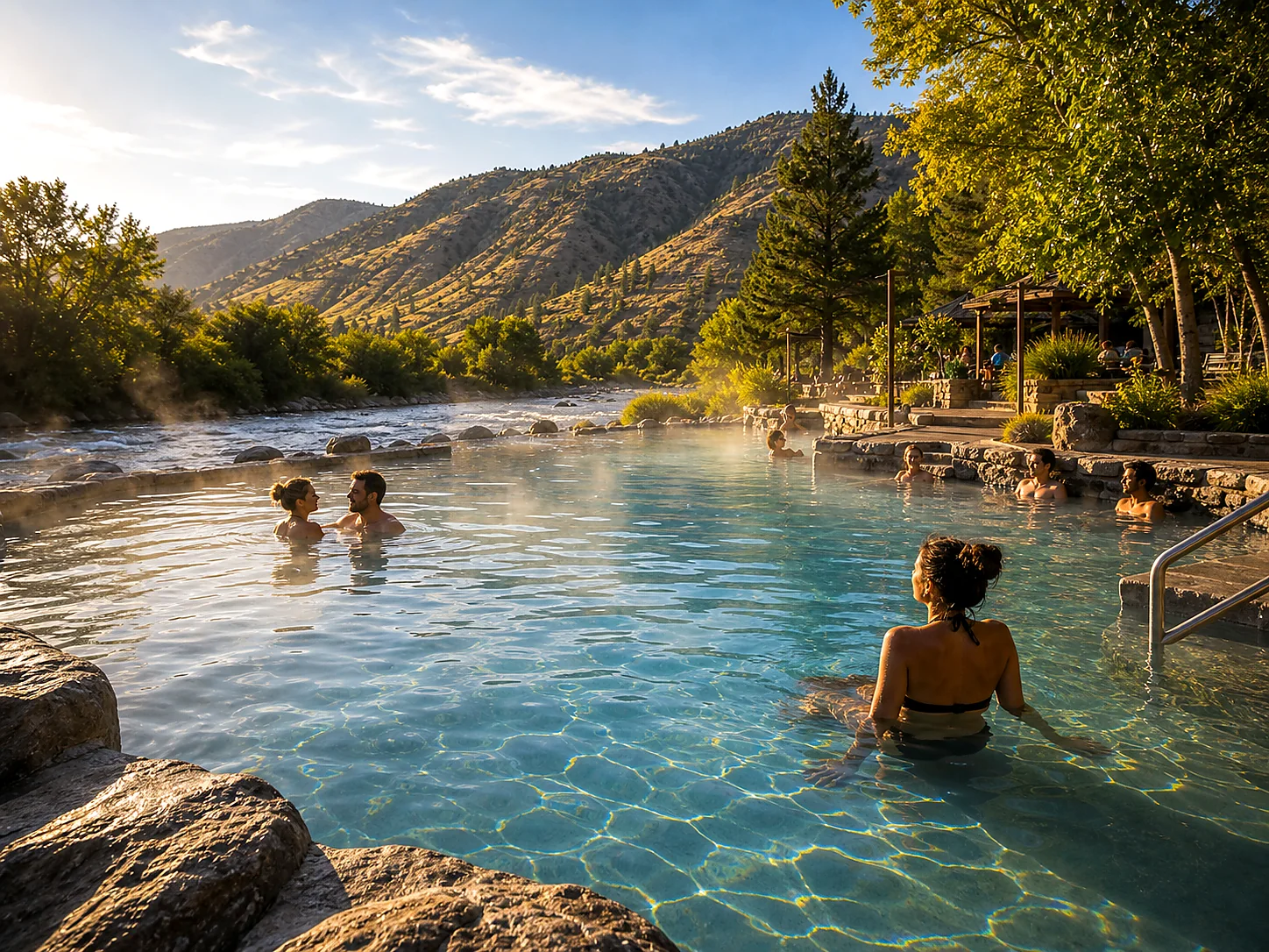 Soaking experience at Lava Hot Springs
