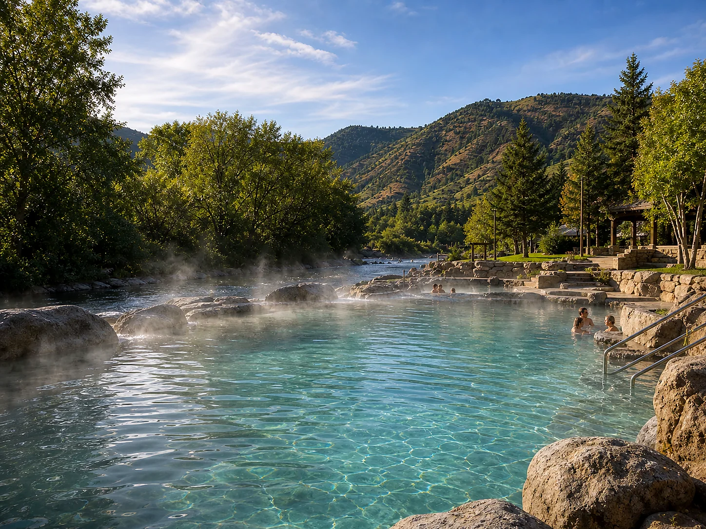 Landscape setting around Lava Hot Springs
