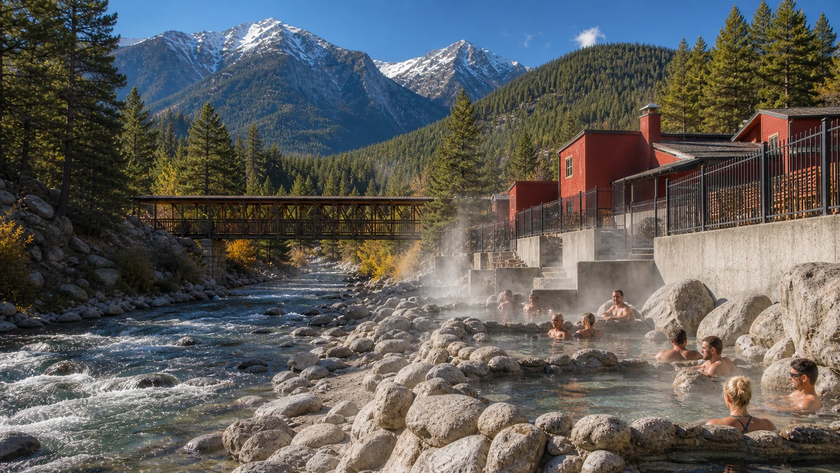Landscape setting around Mount Princeton Hot Springs
