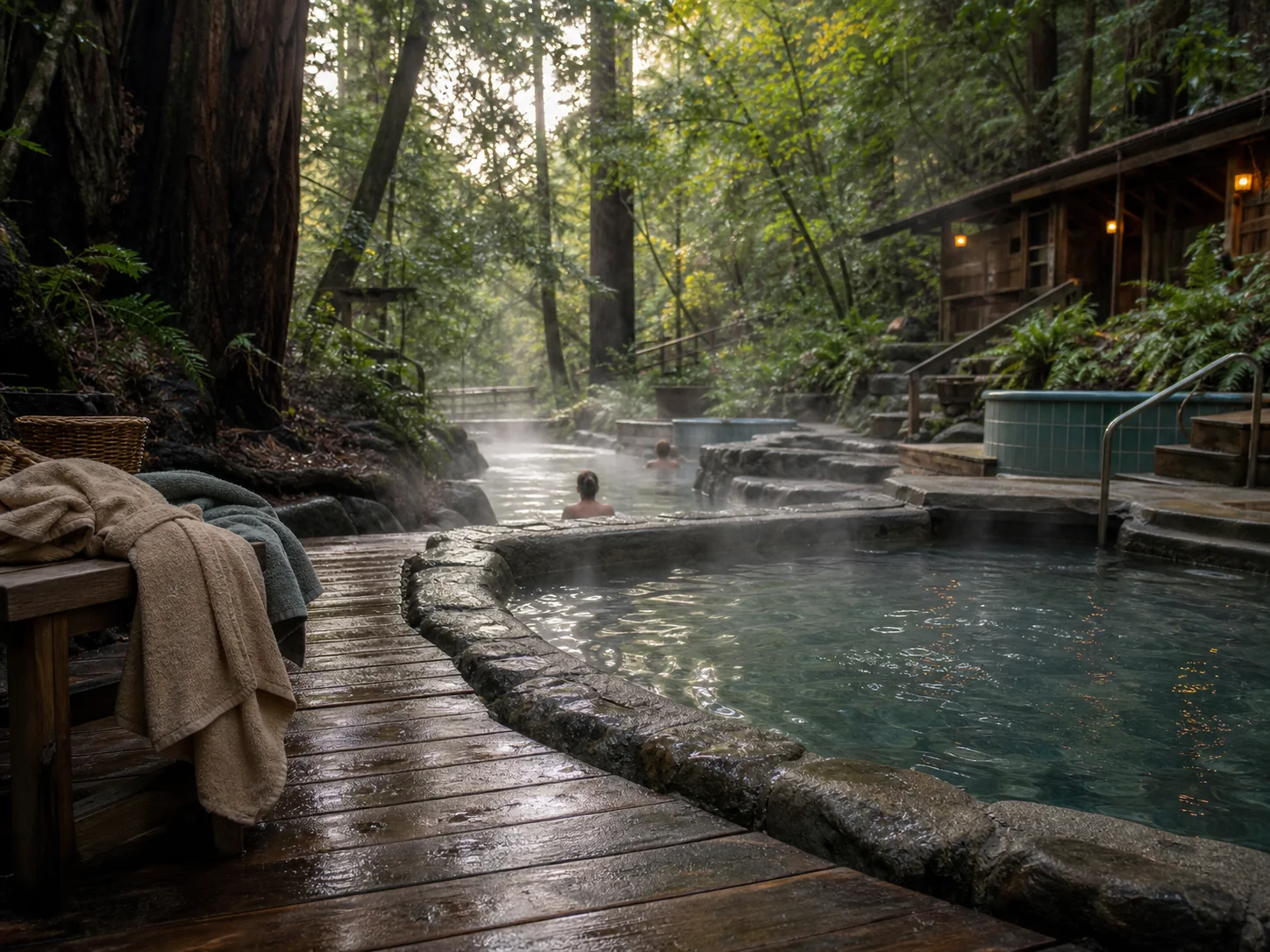 Soaking experience at Orr Hot Springs