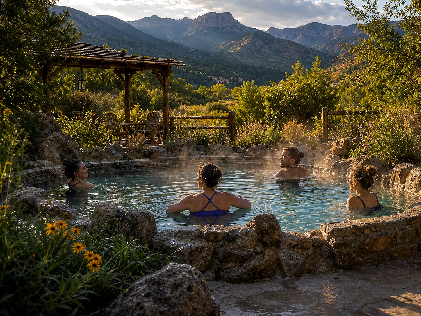 Soaking experience at Orvis Hot Springs
