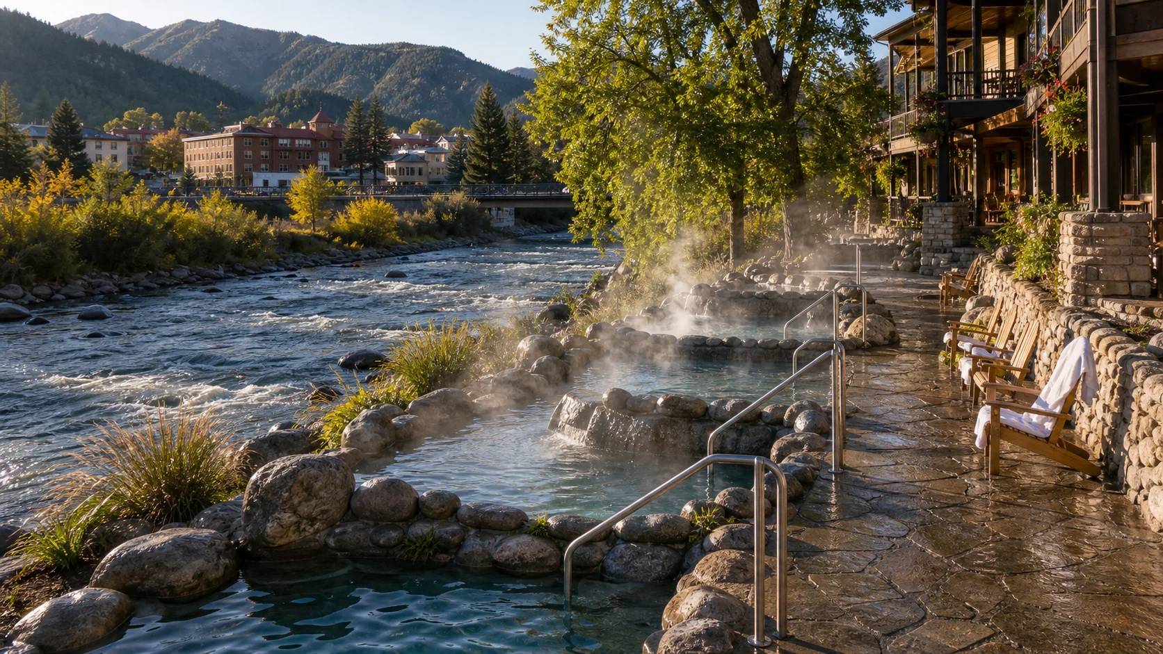 Access and setting context at Pagosa Springs Hot Springs