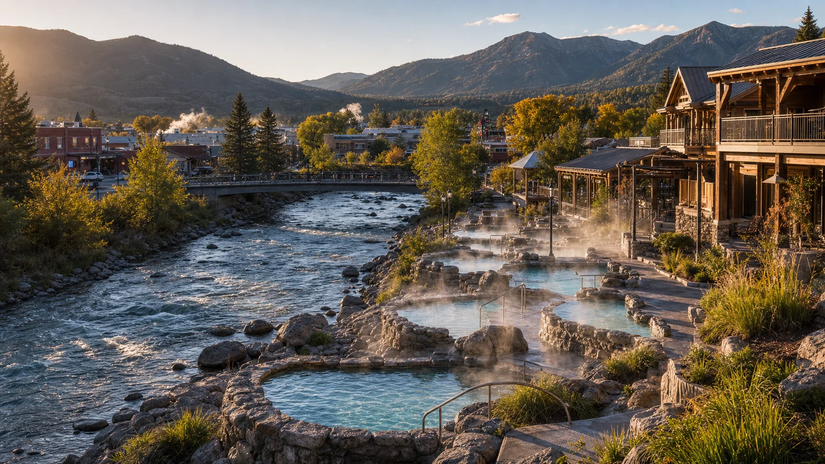 Landscape setting around Pagosa Springs Hot Springs