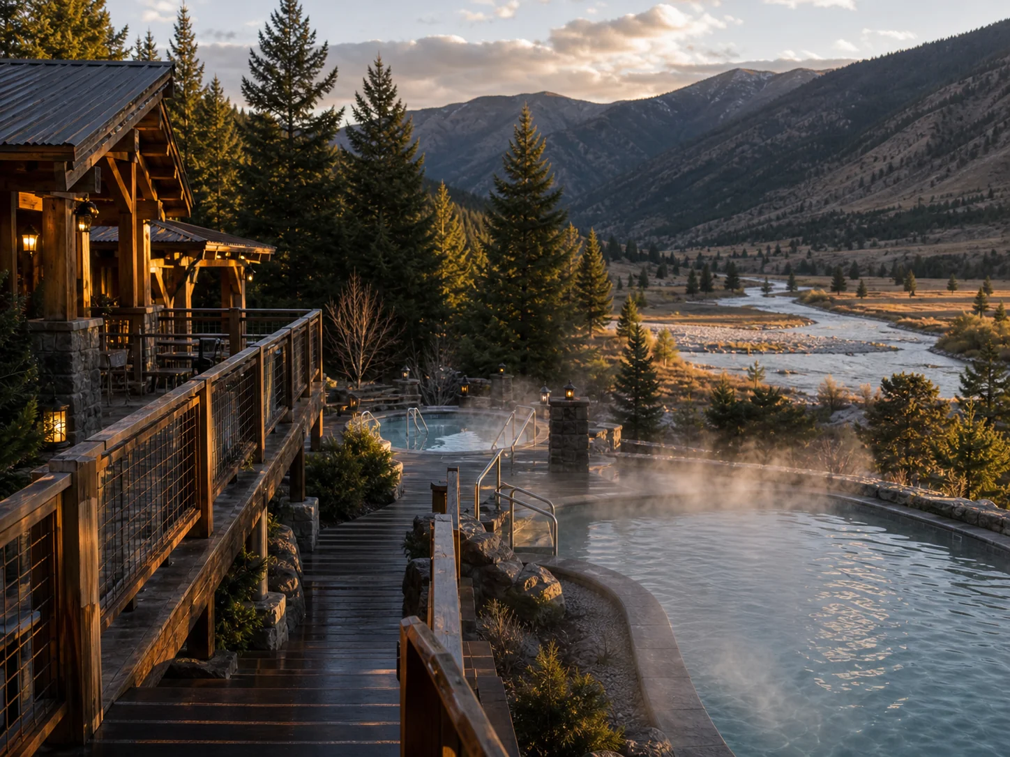 Access and setting context at Quinn's Hot Springs