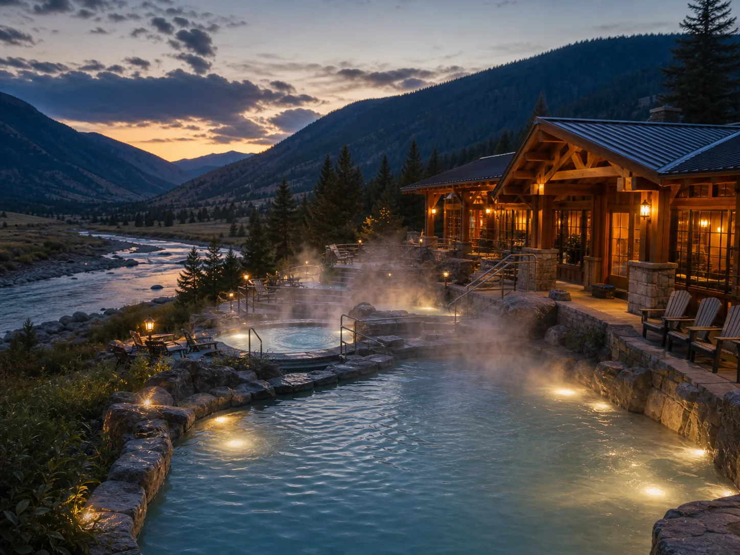 Landscape setting around Quinn's Hot Springs