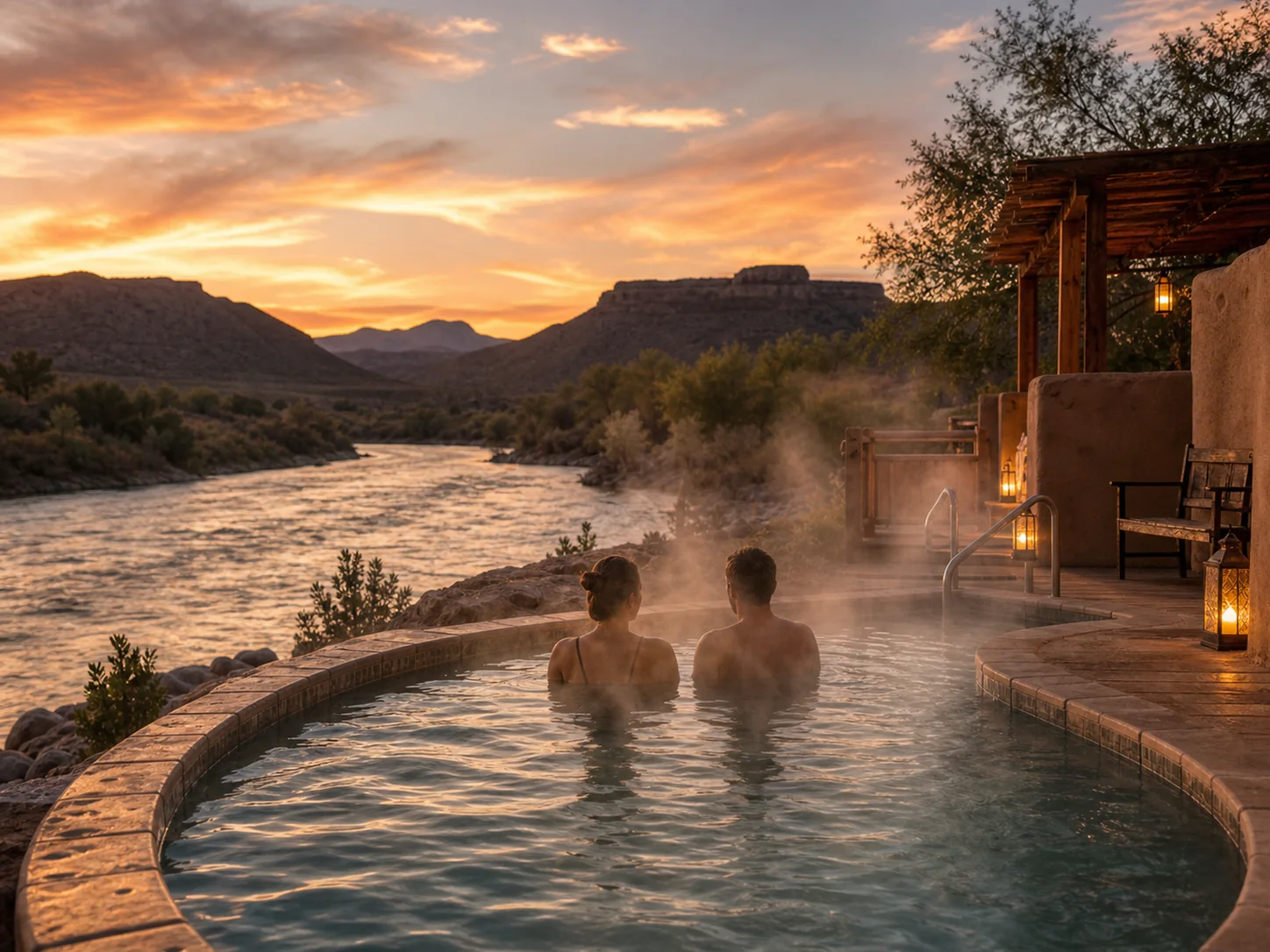 Soaking experience at Riverbend Hot Springs