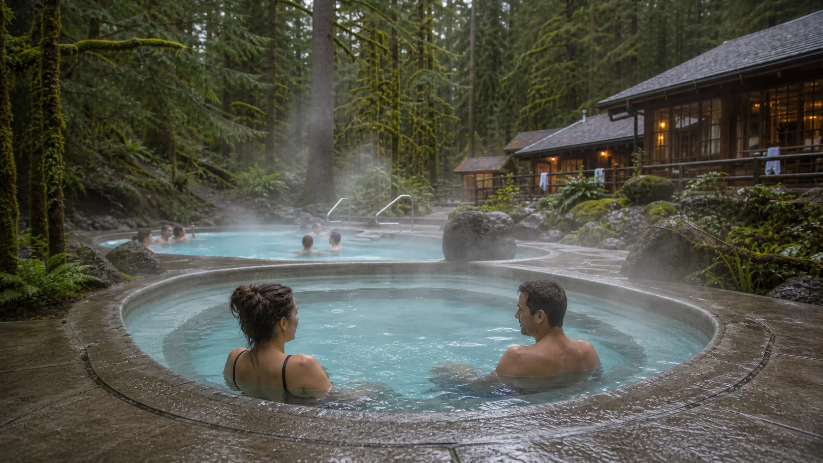 Soaking experience at Sol Duc Hot Springs