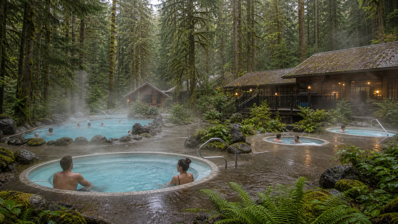 Landscape setting around Sol Duc Hot Springs