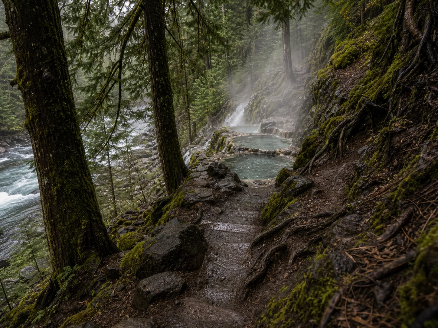 Access and setting context at Umpqua Hot Springs